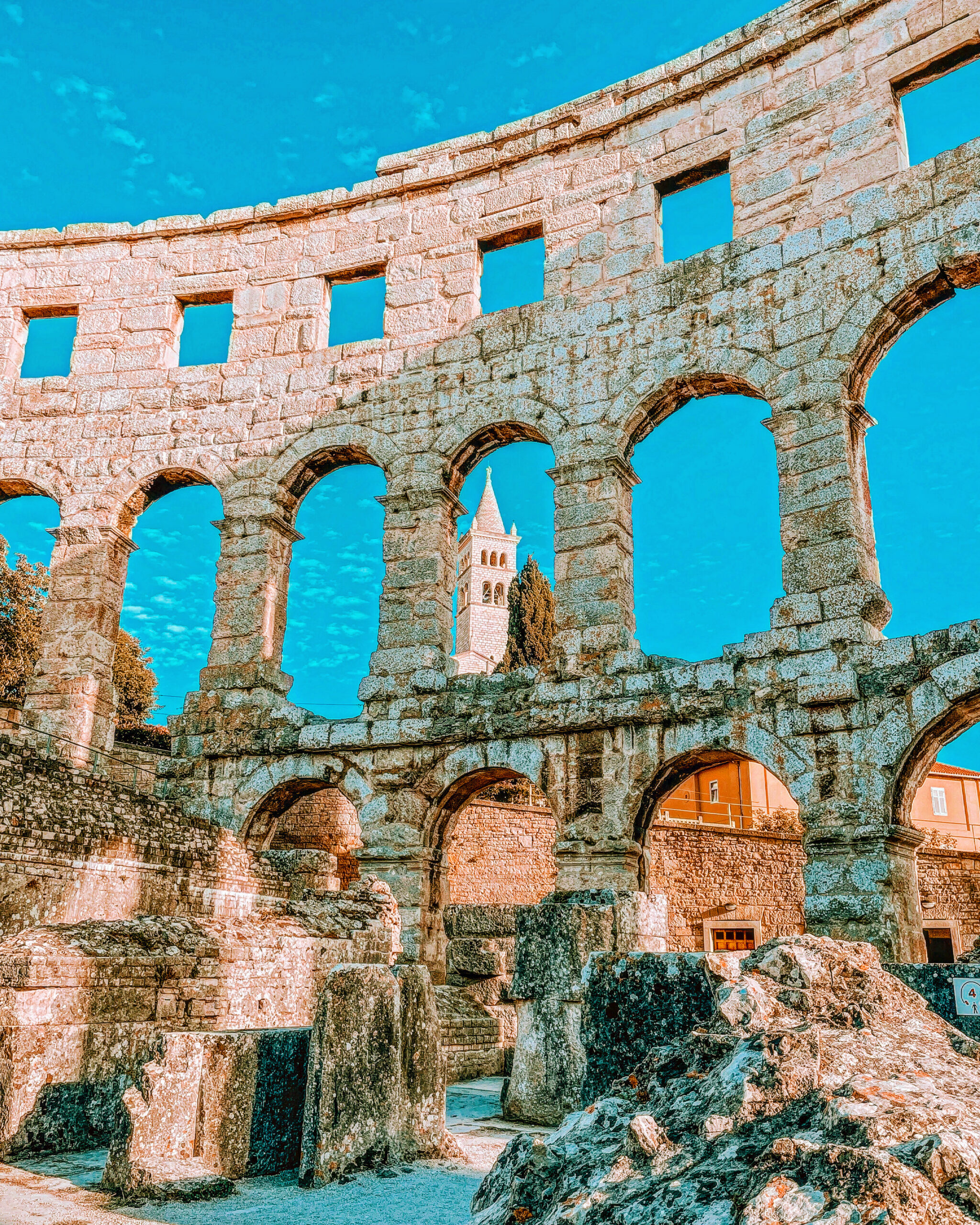 Arena de Pula en Croacia